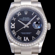 홍콩명품 [로렉스]남성용 데이져스트 오토매틱 3235무브 보석/큐빅 36미리 블랙다이얼 ROL72400  
