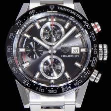 홍콩명품 [태그호이어]남성용 까레라 크로노그래프 칼리버 오토매틱 Heuer01 43미리 블랙다이얼 TAG21945  