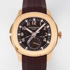 홍콩명품 [파텍필립]남성용 아쿠아넛 5164R-001 트리블 타임 40미리 18K 로즈골드 브라운다이얼 오토매틱 PAT48765  