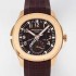 홍콩명품 [파텍필립]남성용 아쿠아넛 5164R-001 트리블 타임 40미리 18K 로즈골드 브라운다이얼 오토매틱 PAT48765  