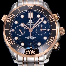 홍콩명품 [오메가]남성용 씨마스터 다이버 300M 마스터 크로노그래프 로즈골드 44mm 블랙다이얼 OMG83623  