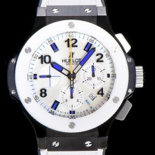 홍콩명품 [휴블렛]남성용 빅뱅 크로노그래프 44미리 PVD 코팅 세라믹 우레탄 오토매틱 화이트다이얼 HUB47949  