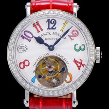 홍콩명품 [프랭크뮬러] 론드 래디 컬러드림 투어빌론 34mm 다이아세팅 화이트다이얼 FRA45932  