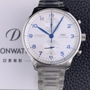 홍콩명품 [아이더블유씨] 남성용시계 베스트 신형 포르투기즈 IW371617 크로노그래프 오토매틱 ETA7750-2 타입 41mm 메탈줄 화이트 다이얼 iwc64681  