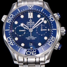 홍콩명품 [오메가]남성용 씨마스터 다이버 300M 마스터 크로노그래프 44mm 블루다이얼 OMG56352  