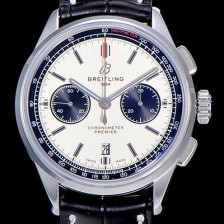홍콩명품 [브라이틀링]남성용 프리미에르 01 크로노그래프 오토매틱 42mm 화이트다이얼 BRE94925  