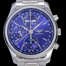 홍콩명품 [론진]남성용 마스터 콜랙션 오토매틱 40mm 문페이즈 블루다이얼 LAN17946  