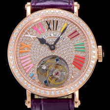 홍콩명품 [프랭크뮬러] 론드 래디 컬러드림 투어빌론 34mm 다이아세팅 화이트다이얼 FRA99378  