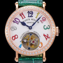 홍콩명품 [프랭크뮬러] 론드 래디 컬러드림 투어빌론 34mm 다이아세팅 화이트다이얼 FRA21176  