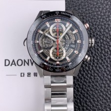 홍콩명품 [태그호이어]남성용 신상품출시!! 까레라 칼리버 크로노그래프 오토매틱 45mm 블랙다이얼 TAG39707  