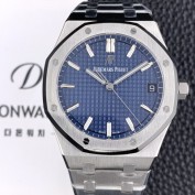 홍콩명품 [오데마피게] 로얄오크 하이엔드 15500ST.OO.1220ST.01 최신형 Cal.4302 셀프와인딩 무브먼트 41MM 그랜드 파피스리 패턴 블루 다이얼 AUD37874  