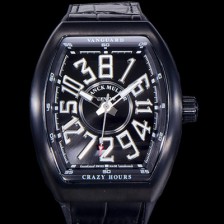 홍콩명품 [프랭크뮬러] 남성용 뱅가드 오토매틱 CZ02타입 44미리 PVD코팅 케이스 가죽줄/스트랩 블랙다이얼 FRA73831  