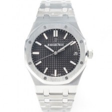 홍콩명품 [오데마피게] 로얄오크 하이엔드 15500ST.OO.1220ST.03 최신형 Cal.4302 셀프와인딩 무브먼트 41MM 그랜드 파피스리 패턴 블랙 다이얼 AUD23840  