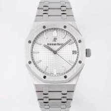 홍콩명품 [오데마피게] 로얄오크 하이엔드 15500ST.OO.1220ST.04 최신형 Cal.4302 셀프와인딩 무브먼트 41MM 그랜드 파피스리 패턴 실버 다이얼 AUD37310  