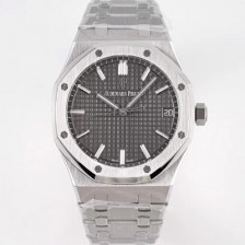 홍콩명품 [오데마피게] 로얄오크 하이엔드 15500ST.OO.1220ST.02 최신형 Cal.4302 셀프와인딩 무브먼트 41MM 그랜드 파피스리 패턴 그레이 다이얼 AUD78408  