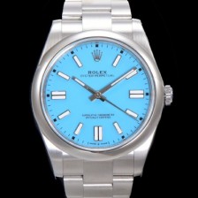 홍콩명품 [로렉스] 남성용 904스틸 오이스터 퍼페추얼 m124300 오토매틱 칼리버 3230타입 41mm/36mm 메탈시계 스카이블루다이얼 ROL79852  