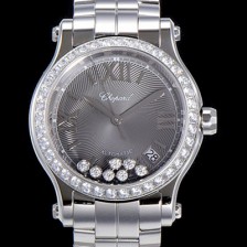 홍콩명품 [쇼파드] 여성용 해피 스포츠 36미리 오토매틱 ETA2892-2 최상급 쥬얼셋팅 메탈시계 그레이다이얼 CHO73637  