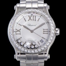 홍콩명품 [쇼파드] 여성용 해피 스포츠 36미리 오토매틱 ETA2892-2 최상급 쥬얼셋팅 메탈시계 화이트다이얼 CHO73638  