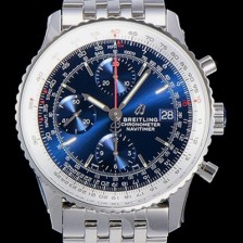 홍콩명품 [브라이틀링] 남성용 네비타이머 크로노그래프 오토매틱 A7750-2 41미리 메탈시계 블루다이얼 BRE75632  