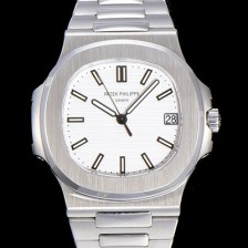 홍콩명품 [파텍필립] 남성용 노틸러스 5711/1A-011 메탈줄 Cal.324 S C타입무브 오토매틱 40미리 화이트다이얼 PAT75348  