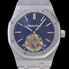 홍콩명품 [오데마피게] 남성용 로얄오크 Calibre 2924 투어빌론/수동기계식 41미리 블루다이얼 AUD74537  