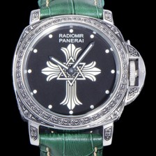 홍콩명품 [파네라이] 남성용 라디오미르 ETA 6497-2 수동/기계식 무브먼트 44미리 가죽줄 블랙다이얼 PAN73331  