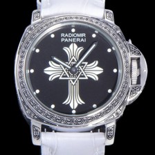 홍콩명품 [파네라이] 남성용 라디오미르 ETA 6497-2 수동/기계식 무브먼트 44미리 가죽줄 블랙다이얼 PAN73333  