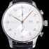 홍콩명품 [아이더블유씨] 남성용 포르투기즈 IW371604 크로노그래프 오토매틱 Cal.69355 타입 41미리 가죽줄 화이트다이얼 IWC74395  