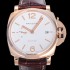 홍콩명품 [파네라이] 남성용 루미노르 PAM01042 듀어 18K 로즈골드 케이스 오토매틱 Cal.P.900타입 무브먼트 42미리 가죽줄 화이트다이얼 PAN73345  