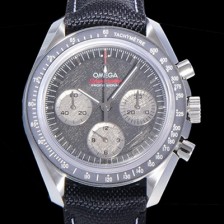 홍콩명품 [오메가] 남성용 스피드마스터 크로노그래프 아폴로 15 40주년기념 수동형 42미리 가죽줄 블랙다이얼 OMG79586  