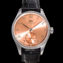 홍콩명품 [아이더블유씨] 남성용 포르투기즈 IW358313 오토매틱 수정형 82200타입 무브 40.4mm 가죽줄 새먼 다이얼 iwc71017  
