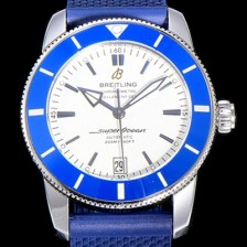 홍콩명품 [브라이틀링] 남성용 슈퍼오션 해리티지 II 오토매틱 ETA2824-2 타입 42미리 세라믹베젤 러버/우레탄줄 화이트다이얼 BRE75571  