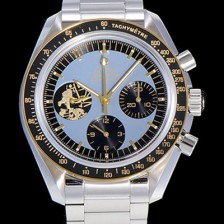 홍콩명품 [오메가] 남성용 스피드마스터 크로노그래프 아폴로 11 50주년기념 수동형 42미리 메탈줄 블루다이얼 OMG79568  