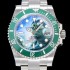 홍콩명품 [로렉스] 남성용 롤렉스 서브마리너 헐크 오토매틱 ETA2824-2 타입 40미리 그린 러버/우레탄줄 그린 다이얼 ROL79595  