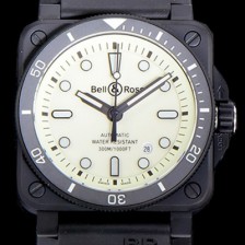 홍콩명품 [벨엔로스] 남성용 BR-03 인스트루먼트 PVD블랙코팅 오토매틱 9015무브먼트 42미리 러버우테탄줄 화이트다이얼 BEL71769  