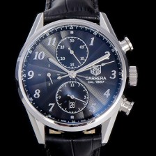 홍콩명품 [태그호이어] 남성용 까레라 1887 오토매틱 크로노 그래프 블랙 다이얼 TAG73859  