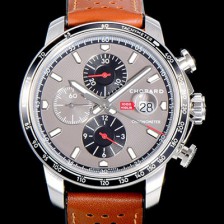 홍콩명품 [쇼파드] 남성용 밀레 밀리아 GTS 크로노그래프 44미리 오토매틱 A7750-2 가죽줄 그레이 다이얼 CHO73581  