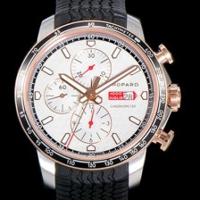 홍콩명품 [쇼파드] 남성용 밀레 밀리아 GTS 크로노그래프 44미리 오토매틱 A7750-2 우레탄줄 화이트다이얼 CHO73562  