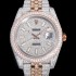 홍콩명품 [로렉스] 남성용 데이져스트 오토매틱 아시안 2824-2 타입  41mm 18K 로즈골드 904L 다이아몬드 메탈줄 보석다이얼  rol64518  