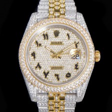 홍콩명품 [로렉스] 남성용 데이져스트 오토매틱 아시안 2824-2 타입  41mm 18K 옐루골드 904L 다이아몬드 메탈줄 보석다이얼  rol38542  