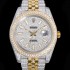 홍콩명품 [로렉스] 남성용 데이져스트 오토매틱 아시안 2824-2 타입  41mm 18K 옐루골드 904L 다이아몬드 메탈줄 보석다이얼  rol78250  