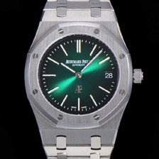 홍콩명품 [오데마피게] 남성용 로얄오크 점보 엑트라-씬 오토매틱 Cal.2121 타입 39mm 메탈줄 그린다이얼 aud12679  