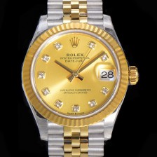 홍콩명품 [로렉스] 여성용 2021신상 데이져스트 오토매틱 ETA-2688 31mm 18K옐루골드 메탈줄 골드 다이얼 rol06482  