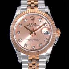 홍콩명품 [로렉스] 여성용 2021신상 데이져스트 오토매틱 ETA-2688 31mm 18K로즈골드 메탈줄 골드 다이얼 rol25671  