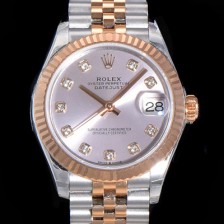 홍콩명품 [로렉스] 여성용 2021신상 데이져스트 오토매틱 ETA-2688 31mm 18K로즈골드 메탈줄 실버 다이얼 rol41308  