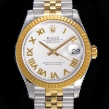 홍콩명품 [로렉스] 여성용 2021신상 데이져스트 오토매틱 ETA-2688 31mm 18K옐루골드 메탈줄 화이트 다이얼 rol16743  