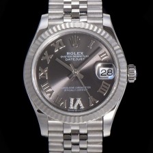 홍콩명품 [로렉스] 여성용 2021신상 데이져스트 오토매틱 ETA-2688 31mm 메탈줄 그레이 다이얼 rol87439  