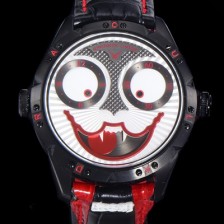 홍콩명품 [콘스탄틴 차이킨] 남성용 조커 오토매틱 NH35타입 42mm 가죽줄 블랙 다이얼 kon85291  