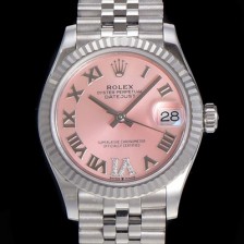 홍콩명품 [로렉스] 여성용 2021신상 데이져스트 오토매틱 ETA-2688 31mm 메탈줄 핑크 다이얼 rol68357  