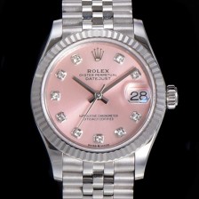 홍콩명품 [로렉스] 여성용 2021신상 데이져스트 오토매틱 ETA-2688 31mm 메탈줄 핑크 다이얼 rol51670  